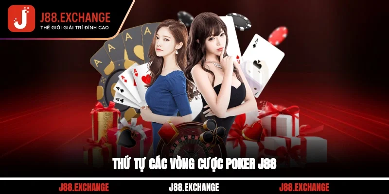 Thứ tự các vòng cược Poker J88